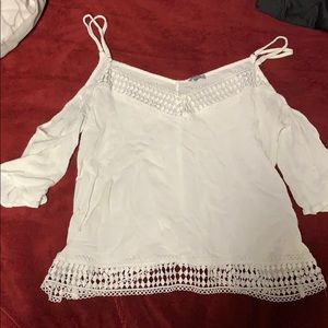 White off the shoulder never need worn